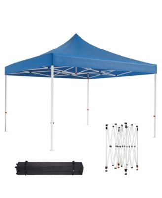 10x10 Ft Heavy-Duty Pop-Up Canopy Tent with Roller Bag, 1-Minute Setup UPF 50+ Waterproof Outdoor Sun Shade for Beach, Market and Patio