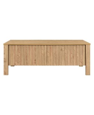 Thayer Wood Coffee Table with Two Drawers