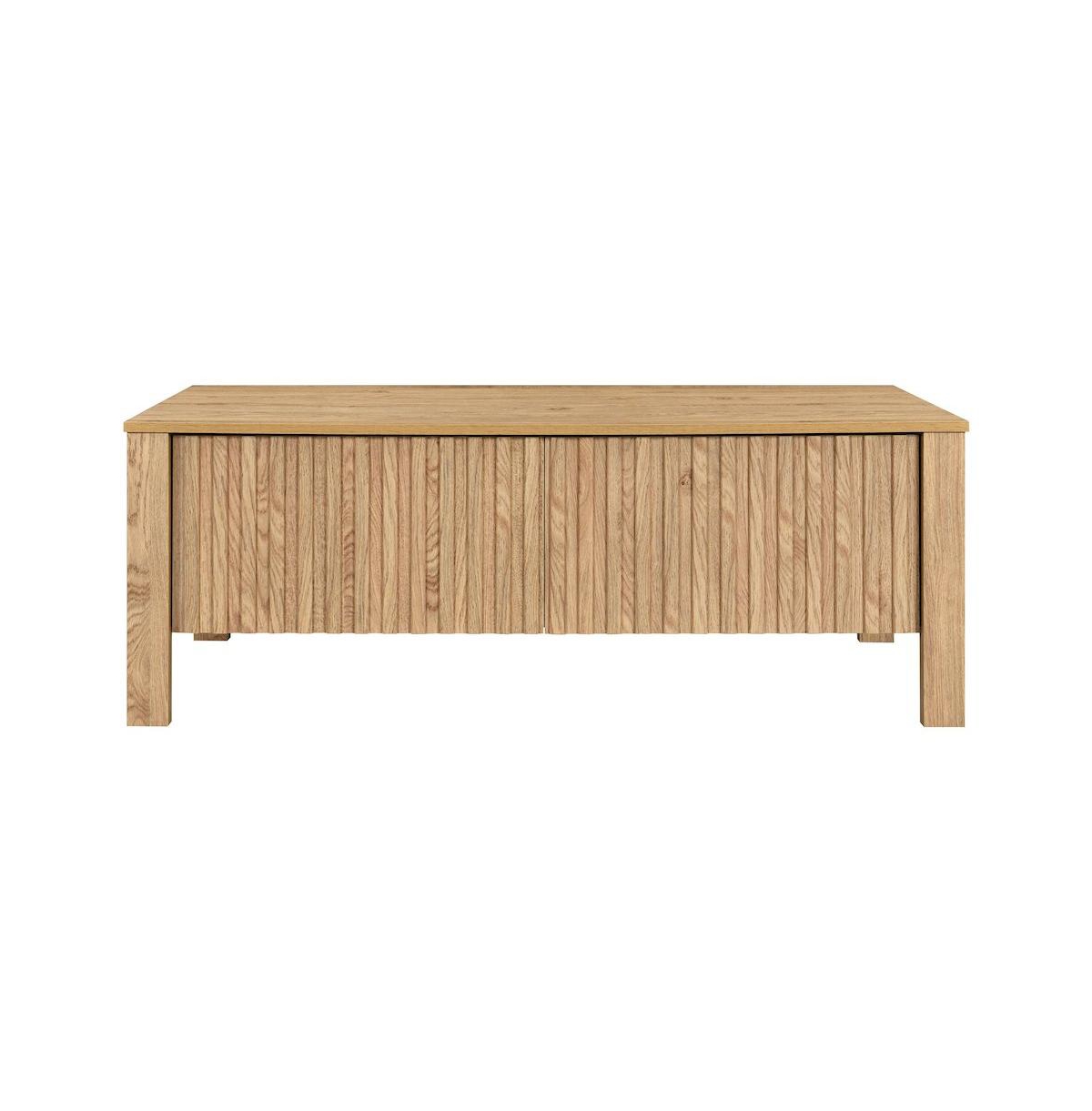 New Classic Furniture Thayer Wood Coffee Table with Two Drawers