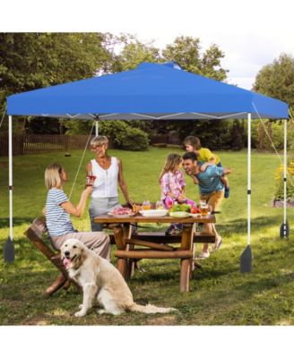 10 x 10 ft Pop Up Canopy Tent with Detachable Sidewall and Wheeled Bag