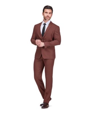 Men's 2 Piece 4 Way Stretch Notch Lapel Slim Fit Suit