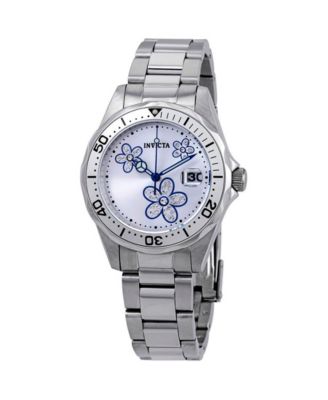 Women's 12834 Angel Quartz 3 Hand Metallic Dial Watch