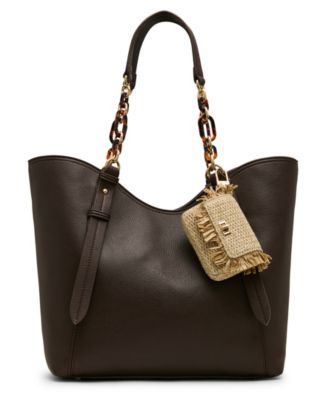 Medium Tortoise Chain Tote Handbag