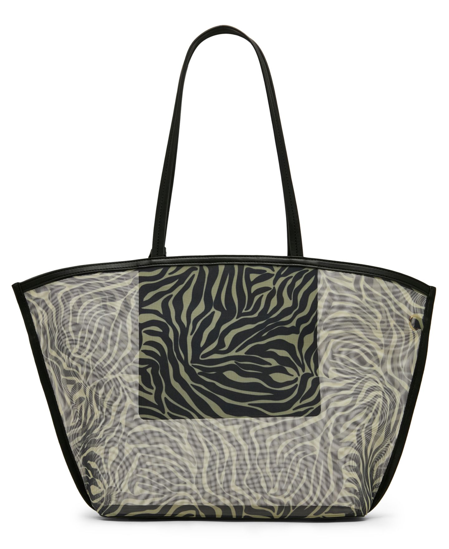 Женская сумка Anne Klein Printed Medium Tote Handbag, цвет: Чёрный — фото 2