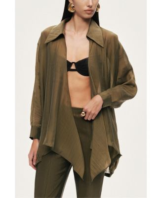 Women's Fluid Open-Front Shirt