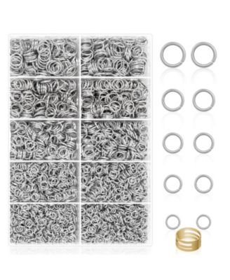 4600pcs Jump Rings Open Close Tools Jewelry Making Necklace Repair Kit