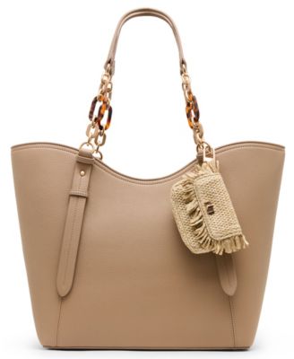 Medium Tortoise Chain Tote Handbag