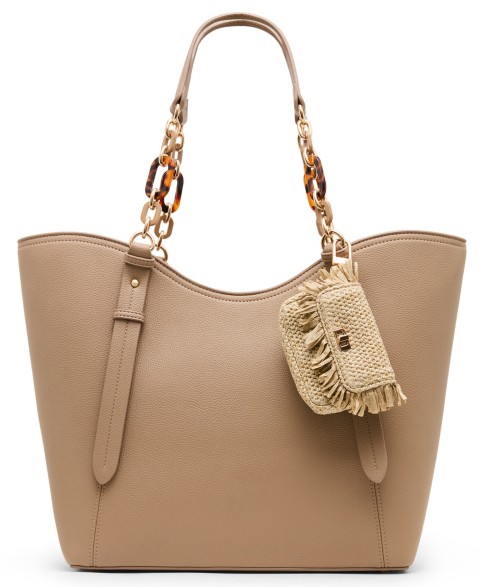 Женские сумки Anne Klein Medium Tortoise Chain Tote Handbag