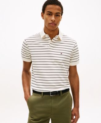 Men's Cotton Classic Fit 1985 Striped Polo Shirts