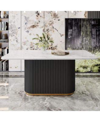 Faux Marble Dining Table