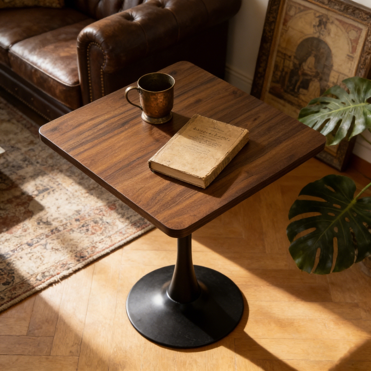 Streamdale Furniture Tulip Dining Table, Mid Century Modern Bistro Table