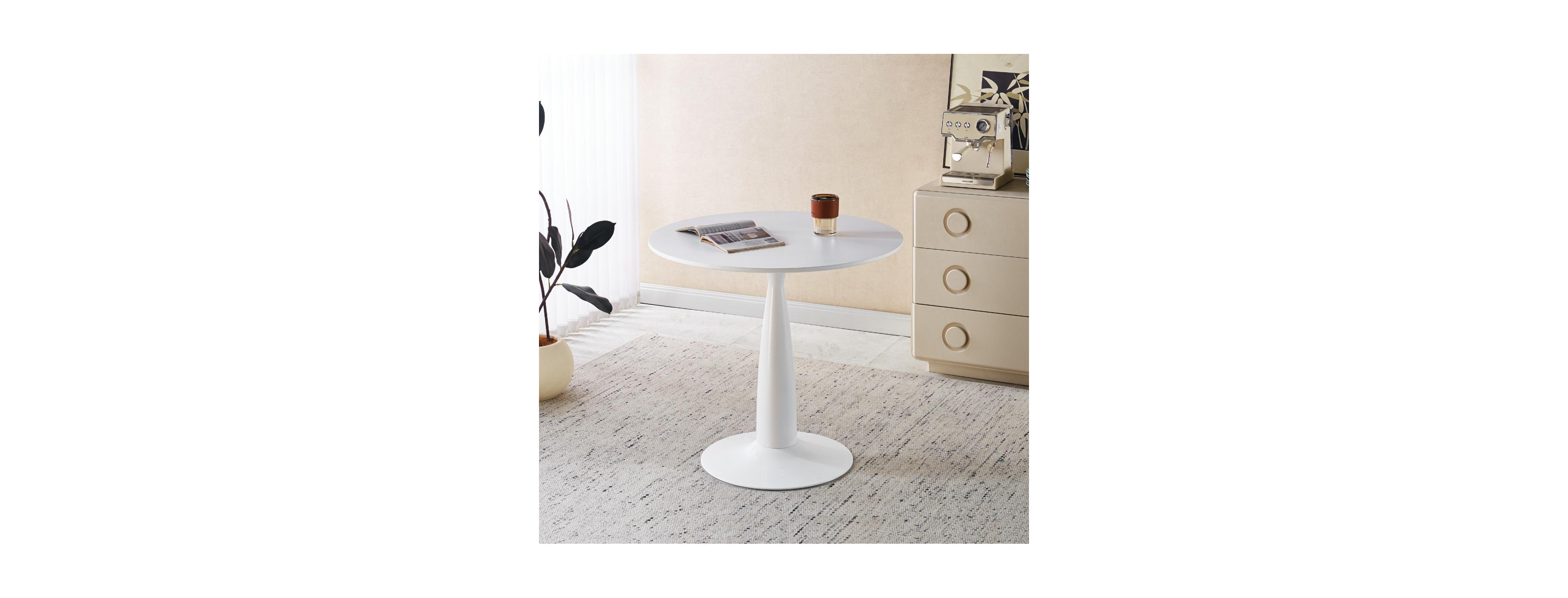 Streamdale Furniture Tulip-Style Minimalist Dining & Coffee Table