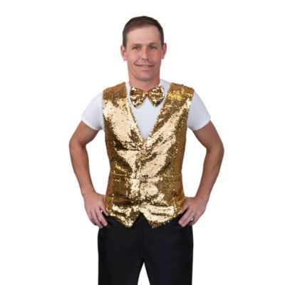 Sequin Vest with Bowtie