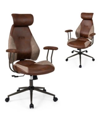 Ergonomic Office Chair Computer Desk Chair with 2D Headrest and Rocking Backrest