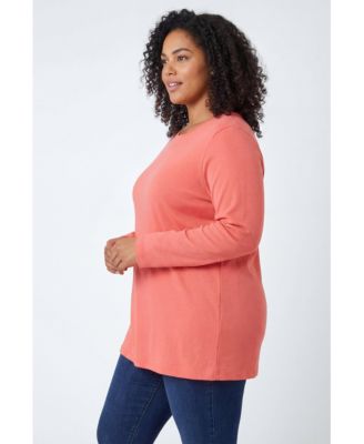 Women's Plus Size Perfect Long-Sleeve Crewneck Tee