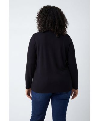 Women's Plus Size Perfect Long-Sleeve Crewneck Tee