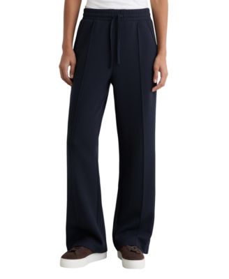 Women's Premium Interlock Wide-Leg Jogger Pants