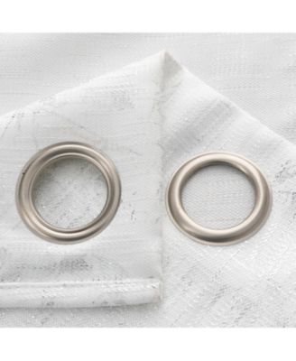 Brighton Foil Jacquard Polyester Window Curtain Grommet Panel 52" x 84"