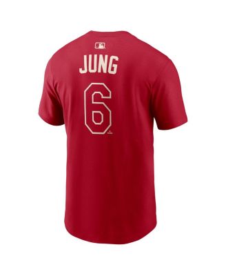 Men's Josh Jung Red Texas Rangers 2026 City Connect Name & Number T-Shirt