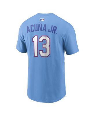 Men's Ronald Acu&ntilde;a Jr. Powder Blue Atlanta Braves 2026 City Connect Name & Number T-Shirt