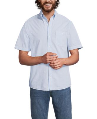 Men's Short Sleeve Seersucker Shirt