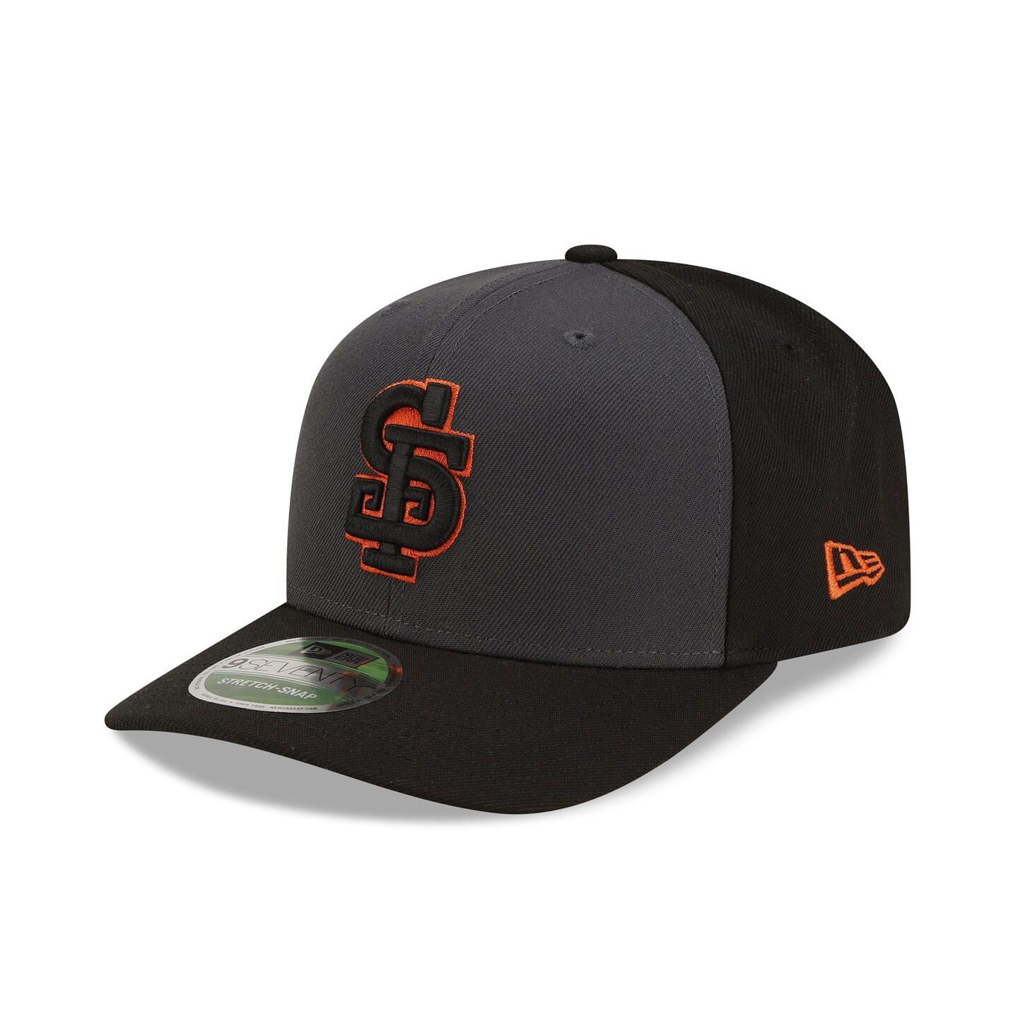 Мужская кепка New Era Gray/Black San Francisco Giants Player Replica Alternate 9SEVENTY Adjustable Hat — фото 1
