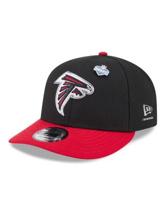 Men's Black/Red Atlanta Falcons 2026 NFL Draft On Stage Pre-Curved 9FIFTY Snapback Hat