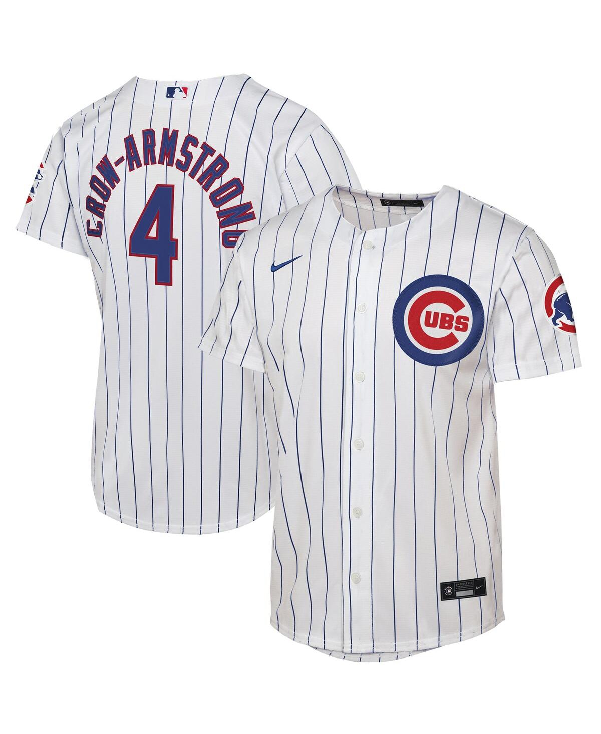Nike Big Boys and Girls Pete Crow-Armstrong White Chicago Cubs Home Stadium Jersey