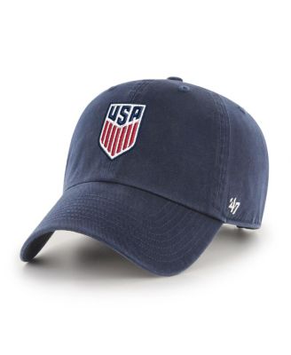 Men's Navy USMNT Crest Clean Up Adjustable Hat