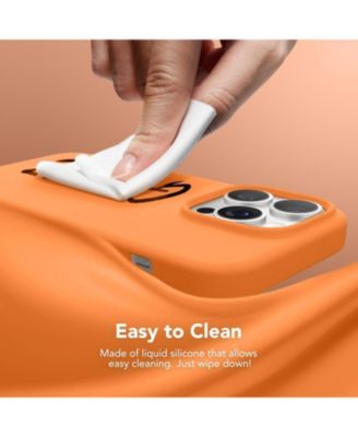 Magnetic for iPhone 13 Pro Max Case, Compatible with MagSafe Silicone Shockproof Anti-Scratch Protective Phone Case 6.7 inch, Orange