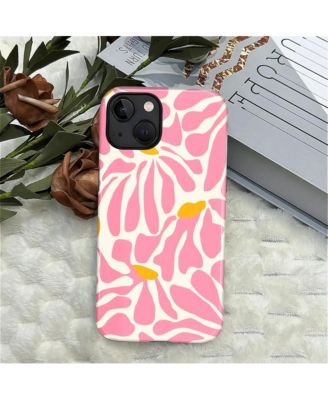 Case for iPhone 14 - 2-in-1 Dual-Layer Shockproof Protection, Colorful Flower Art Glossy Cover