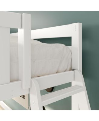 Max and Lily Classic Twin High Loft with Ladder on End