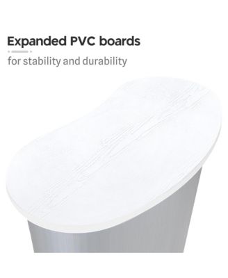 InstaHibit 10x8 Ft Pop Up Backdrop Booth Stand with Podium Table Counter Tradeshow