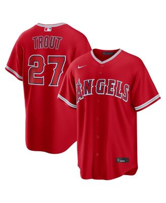 Men's Mike Trout Red Los Angeles Angels Alternate Replica Jersey