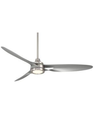 54" Mystere Brushed Nickel Indoor/Outdoor LED Ceiling Fan