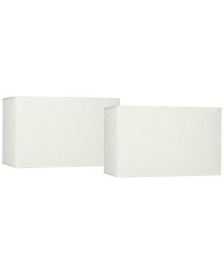 Set of 2 Rectangular Lamp Shades  16" x 8" x 10" High