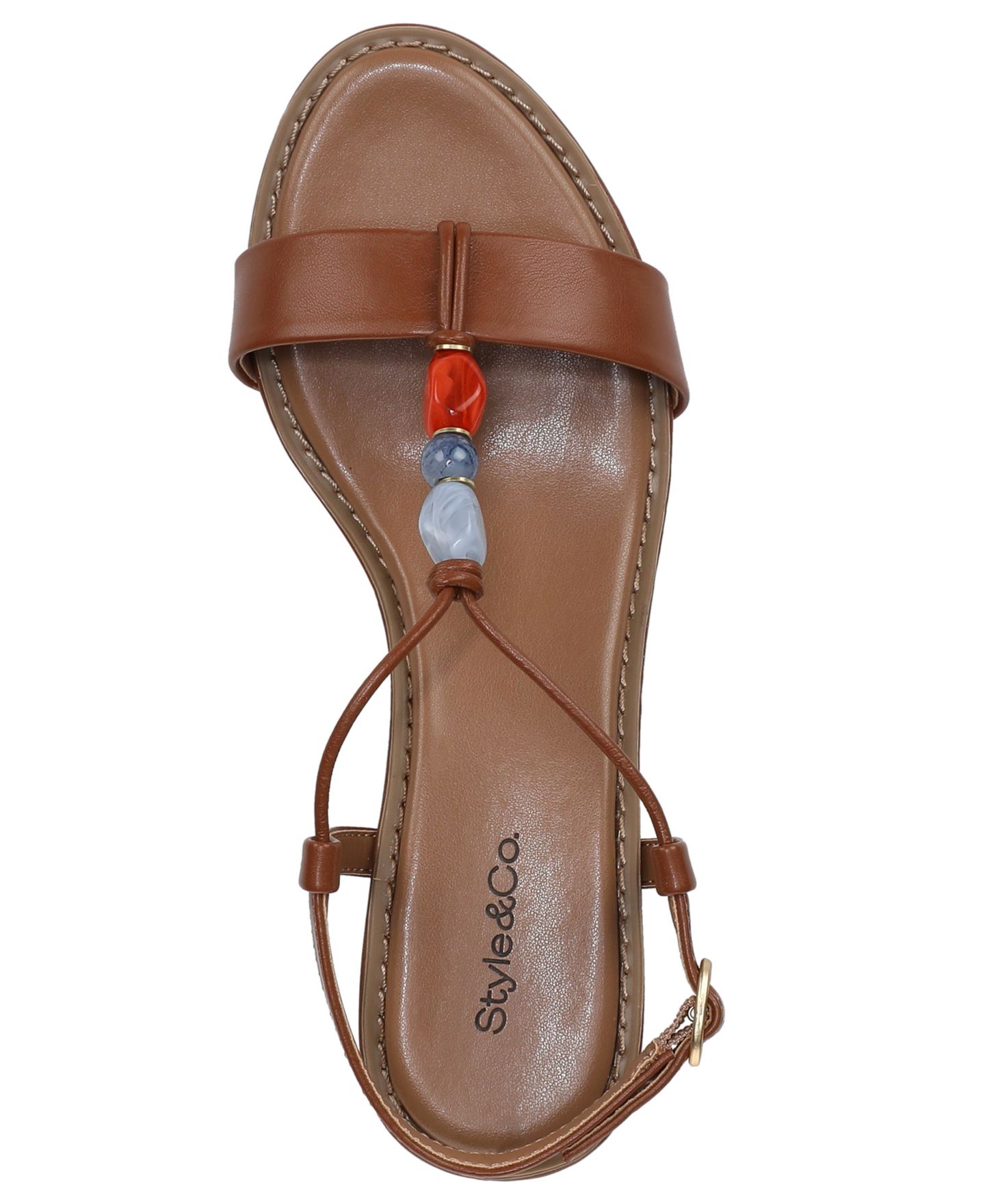 Женские сандалии Style & Co Blancaa Block Heel Stone Dress Sandals, цвет: Коричневый — фото 4