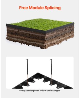 Landscape Edging Border, 10Pcs 6 ft x 1.6 inches, Plastic Garden Edging with 60 Spikes