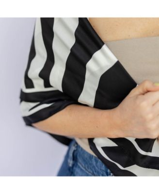 Women's Satin Striped Headscarf