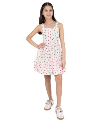 Rare Editions Girls 7-16 Strawberry-Print Sleeveless Dress - White 64$