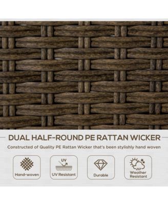 5 Piece Aluminum Patio Furniture Set, Sofa & Chairs, Tables