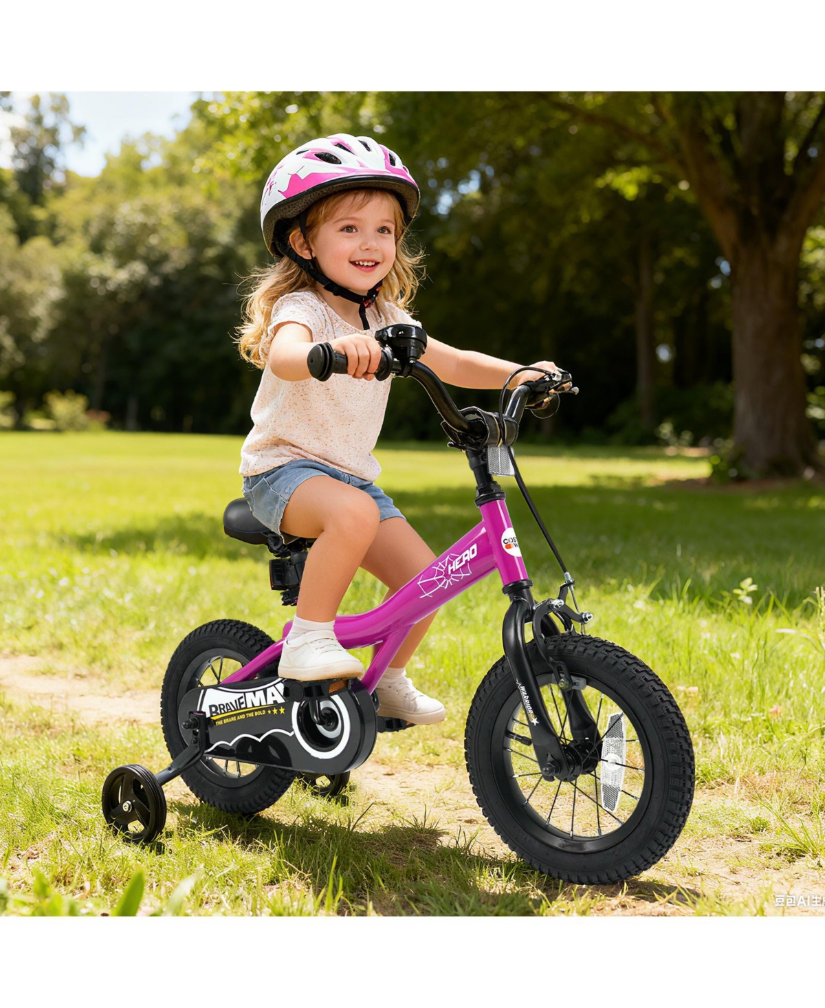 Slickblue Toddler Easy-Learn Bike with Detachable Training Wheels