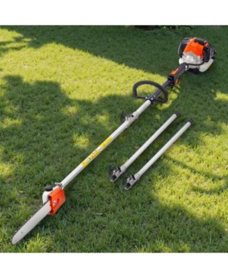 Gas Pole Saw, 25CC, 12" Cutting Bar, Extendable for Tree Trimming, Pruning