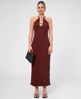 RACHEL Rachel Roy Women's Aitana Crochet Midi Dress - Macy's