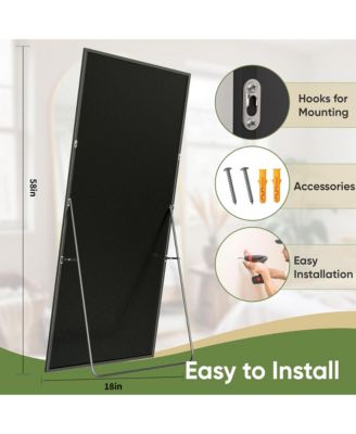 Full Length Mirror 58"x18" Oversized Floor