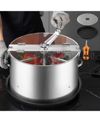 Manual Bud Leaf Trimmer, 16 in Reaper Bowl with Stainless Steel Blades for Plants