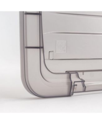 USA 6 Quart Stack and Pull Clear Storage Box, 12 Pack