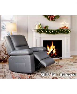 Oversized Wide Power Lift Recliner Chair - Heat and Massage, Adjustable Back and Legs, PU Leather Electric Lift Chair Designed for The Elderly