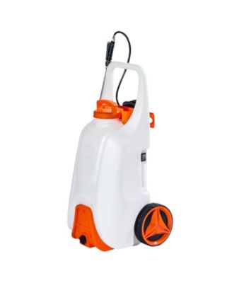 Battery-Powered Sprayer, 13.1 Gallons, Electric Weed Sprayer with Wheels