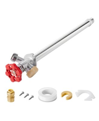 Anti-Siphon Frost-Proof Sillcock, 12" Outdoor Faucet Bib with Backflow Preventer